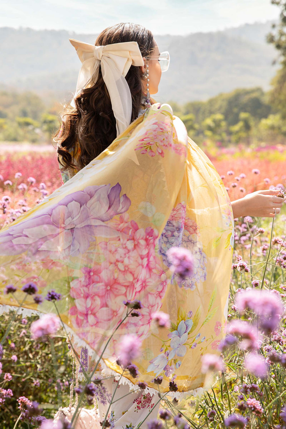 03-Piece Printed Lawn Suit With Chiffon Dupatta | Ready To Wear