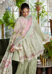 Sage Green Embroidered Chikankari Lawn Suit |Ready to Wear