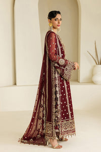 Maroon Sequence Embroidered Chiffon Festive Suit | RTW