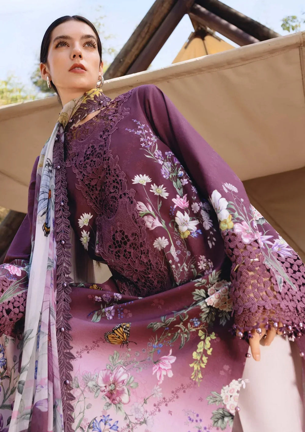 03-Piece Printed Lawn Suit | Ready To Wear
