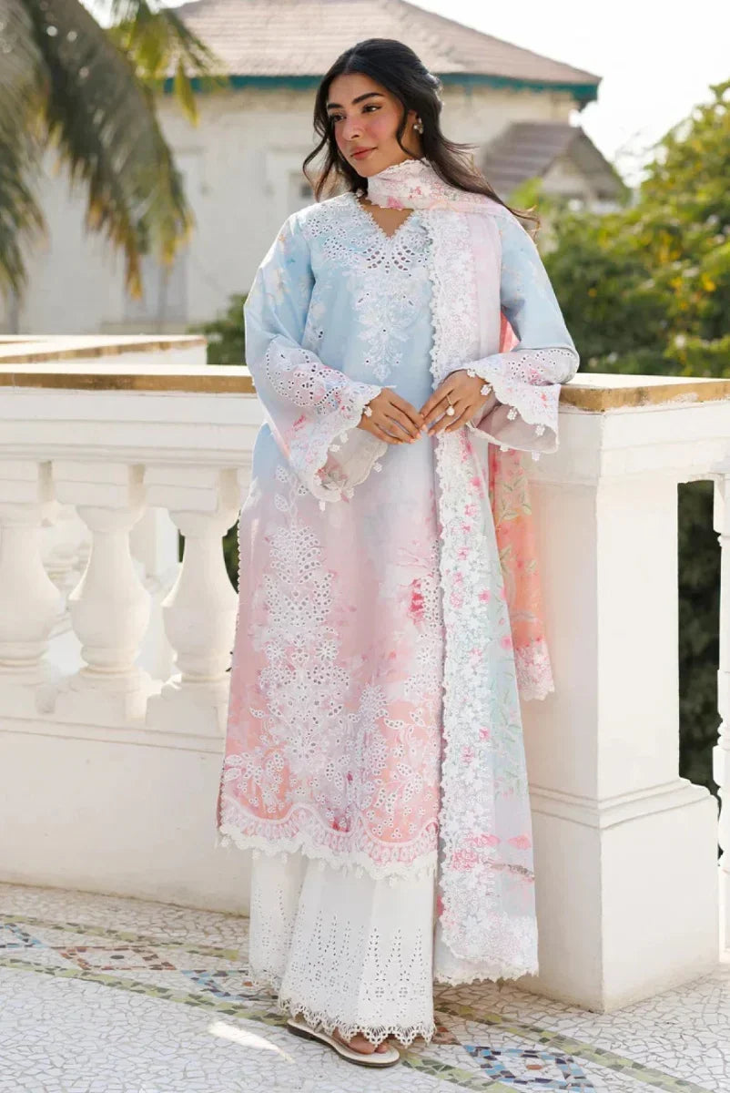 03-Piece Printed Lawn Suit With Crinkle Chiffon Dupatta | Ready To Wear