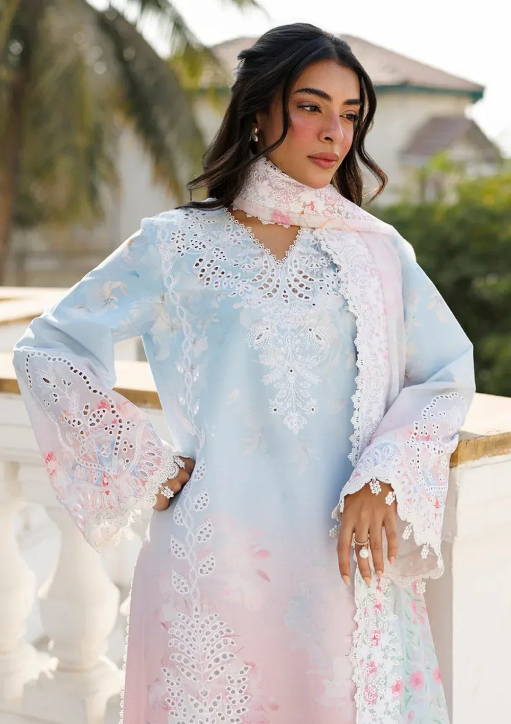 03-Piece Printed Lawn Suit With Crinkle Chiffon Dupatta | Ready To Wear
