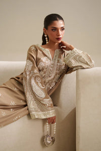 Gold Raw Silk Embroidered Suit | Ready to Wear