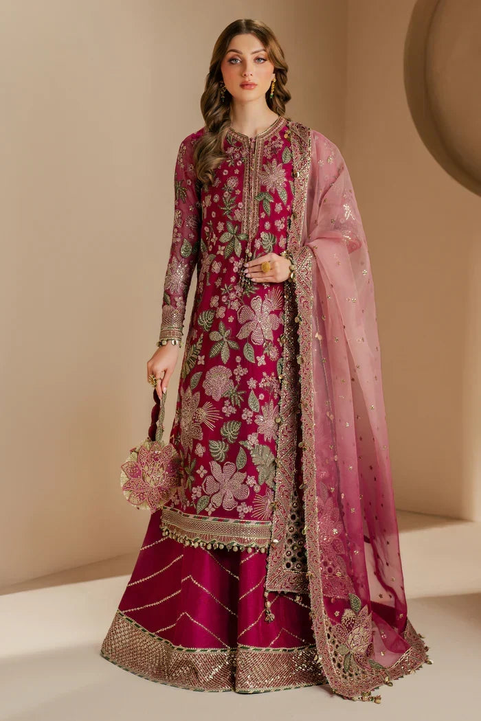 03-Piece Embroidered Chiffon Suit With Net DUpatta | Ready To Wear