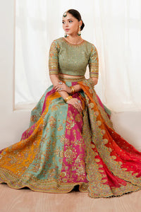 03-piece Embroidered Silk Lehanga With Organza Dupatta | Ready To Wear