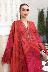 Rust Red Embroidered Chikankari Lawn Suit |Ready to Wear