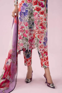 03-Piece Printed Lawn Suit With Chiffon Dupatta | Ready To Wear