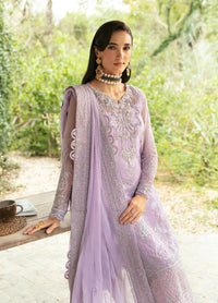 Lilac Sequence Embroidered Semi Pure Chiffon Suit | Ready to Wear