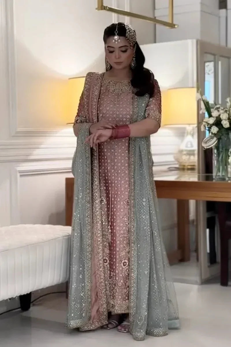 Blushing Rose Addawork Shimmer Festive Masterpiece | RTW
