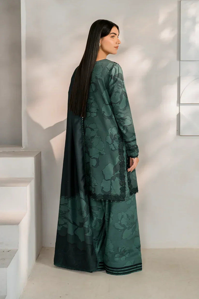 03-Piece Printed Lawn Suit With Embroidery | Ready To Wear