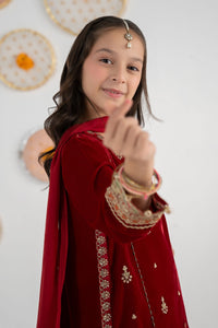 03 Piece Embroidered Chiffon Suit - Ready  To  Wear