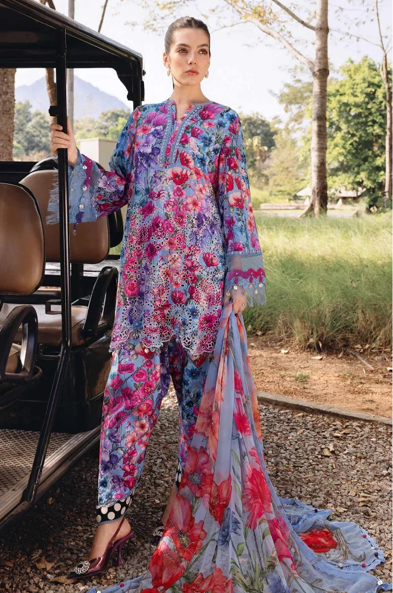 03-Piece Printed Lawn Suit | Ready To Wear