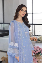 3 Piece- Sequins Embroidered Organza With Organza Dupatta | Ready To Wear
