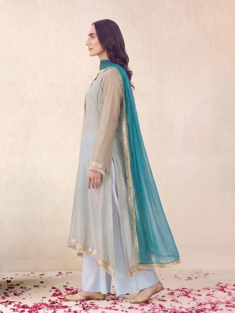 MISTY - AQUA KURTA SET
