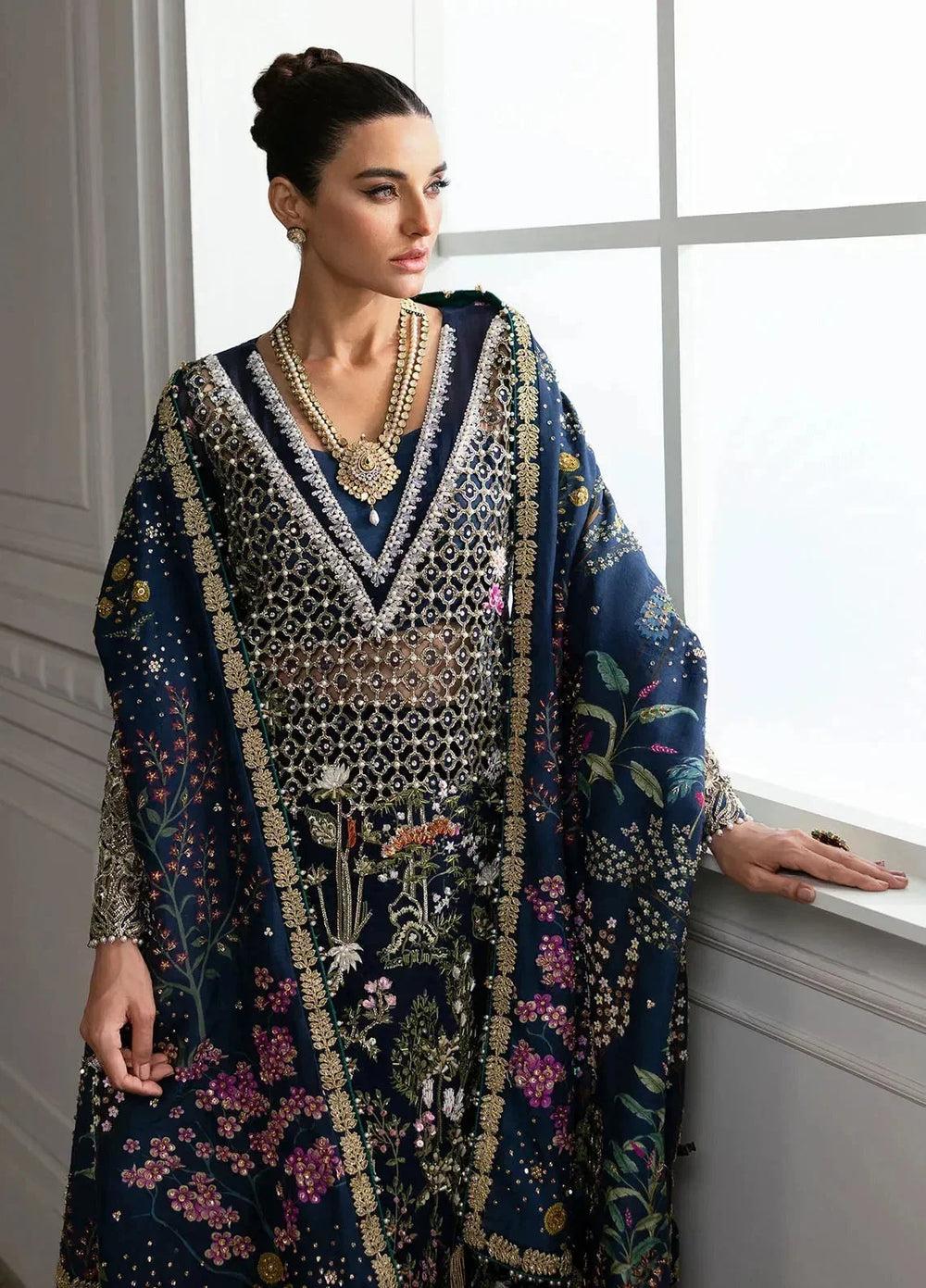 3 Piece Organza Suit With Silk Dupatta | Ready To Wear
