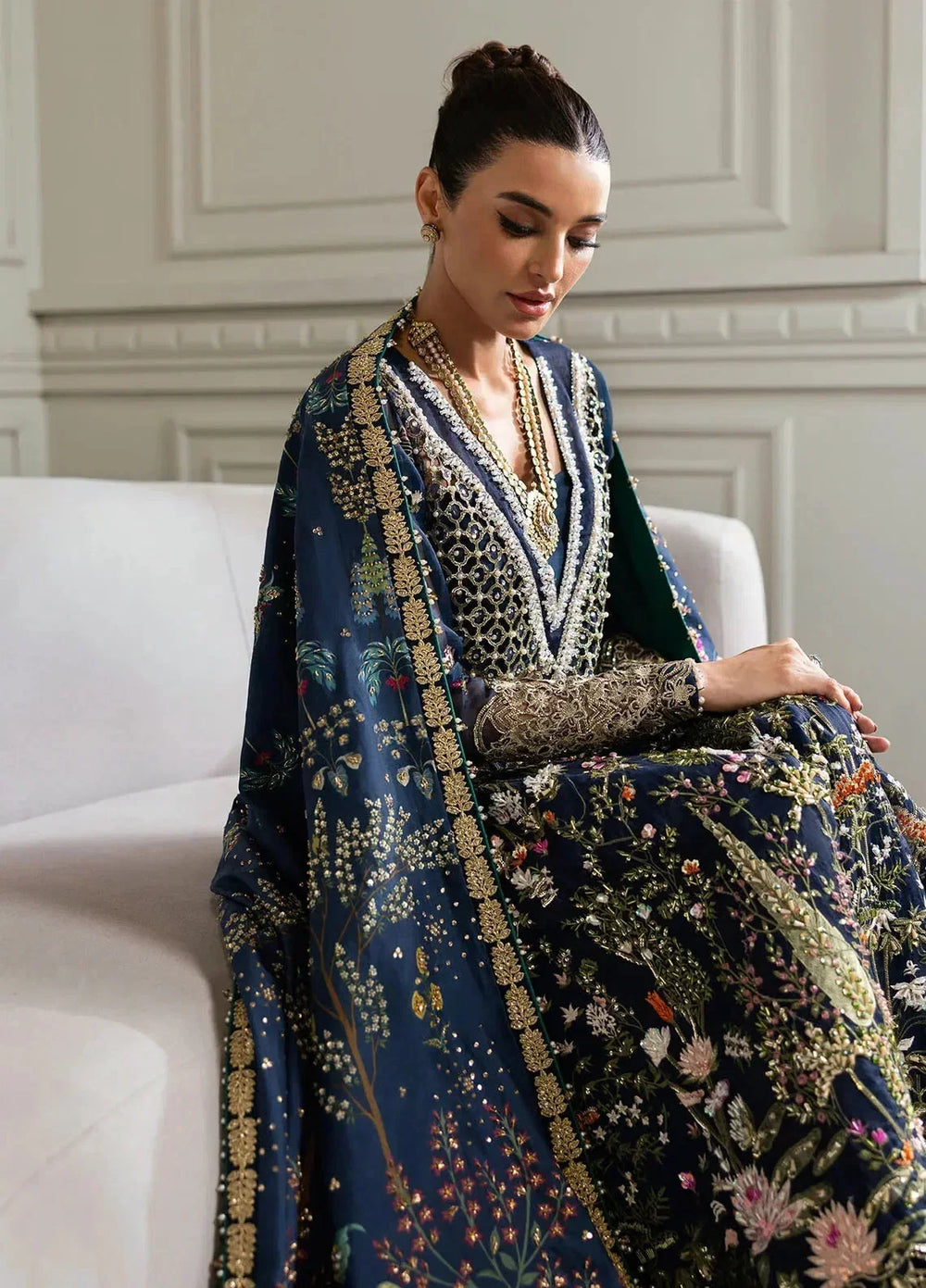 3 Piece Organza Suit With Silk Dupatta | Ready To Wear