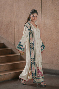 Botanical Embroidered Silk Kaftan | Ready To Wear