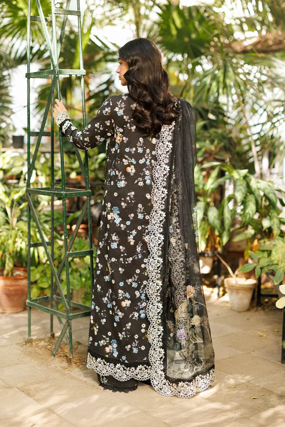 03-Piece Embroidered Printed Lawn Suit With Crinkle Chiffon Dupatta | Ready To Wear